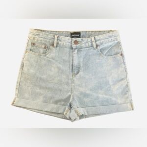 Joe's Jeans Women's Light Blue Striped Jean Shorts 🩳
